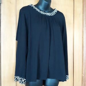Liz Claiborne  Geometry pattern top